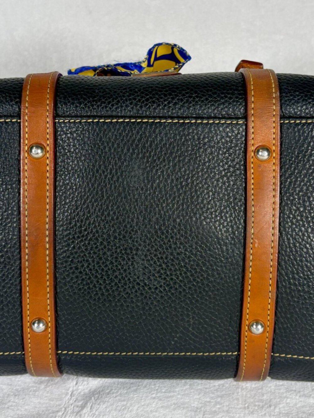Dooney & Bourke Bristol Satchel in Black with Matching Attached Pouch and Scarf - Picture 6 of 15